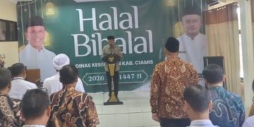Foto : Bupati Ciamis Dr. H Herdiat Sunarya pimpin pembacaan Deklarasi ODF