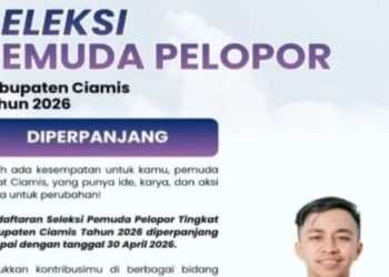 Pendaftaran Diperpanjang, Seleksi Pemuda Pelopor Ciamis 2026 Dibuka hingga 30 April