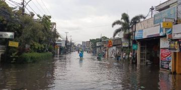 Banjir Meluas ke Beberapa Titik  di Kecamatan Margahayu Hari