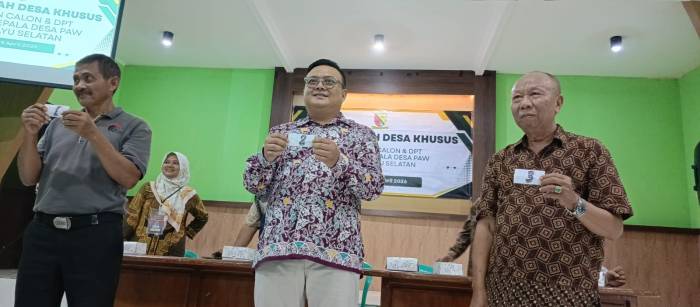 Tak Boleh Kampanye, Tiga Calon Kepala Desa PAW Marsel Dapat Nomor Urut