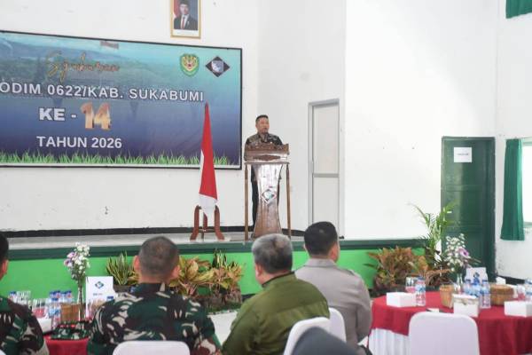 HUT ke 14 KODIM 0622 Kabupaten Sukabumi, Wabup Sinergitas dan Kekompakan Tetap Terjaga Dengan Baik