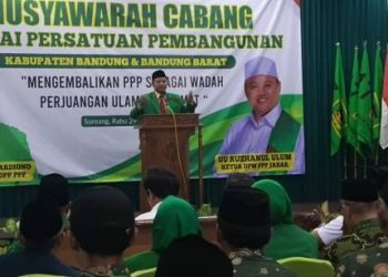 Buka Muscab PPP Kabupaten Bandung & KBB Uu Ruzhanul Ulum Sebut Tak Punya Target Tapi Ini Intruksinya