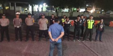 Polsek Majalaya Polresta Bandung Menggelar Apel Gabungan Dalam Rangka Perkuat Sinergi Kamtibmas Bersama Elemen Masyarakat
