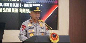 Kapolda Jawa Barat, Irjen Pol. Rudi Setiawan memimpin acara Sertijab sejumlah pejabat utama Polda Jabar.