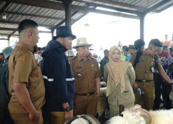 Bupati Garut Tinjau Langsung Kesiapan dan Kualitas Hewan Kurban Ke Pasar Hewan dan Pasar Andir Jelang Iduladha 1447 H