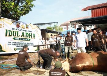 Sebanyak 160 Hewan Qurban Pada Hari Raya  Idul Adha 1447 H/2026 Disembelih di Polda Jabar dan di Distribusikan