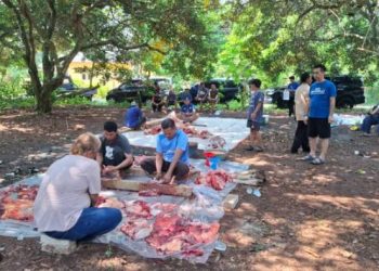 Indra Kardiansyah Sekretaris DPC Demokrat Subang Idul Adha 2026 Salurkan hewan qurban 3 ekor Sapi