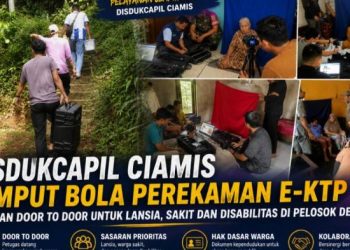 Jemput Bola hingga Pelosok, Disdukcapil Ciamis Kejar Perekaman e-KTP untuk Warga Rentan