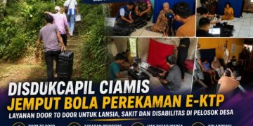 Jemput Bola hingga Pelosok, Disdukcapil Ciamis Kejar Perekaman e-KTP untuk Warga Rentan