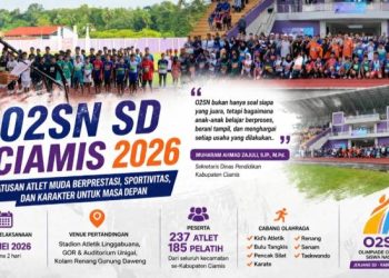 O2SN SD Ciamis 2026 Digelar, Ratusan Atlet Muda Adu Prestasi dan Karakter