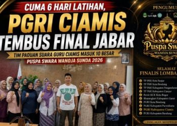 Hanya 6 Hari Latihan, Paduan Suara PGRI Ciamis Tembus Final Jabar
