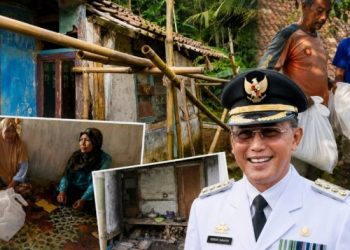 Dua Warga Panawangan Akhirnya Dapat  Bantuan Rutilahu dan Sembako Bupati Ciamis