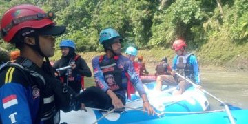 TAGANA Sisir Sungai Citanduy, Dua Perahu Karet Diterjunkan Cari Korban Cirahong