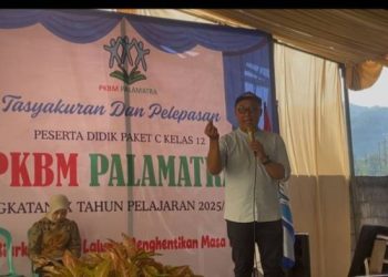 PKBM Palamatra Sukamantri Lepas 232 Lulusan Paket C, Kabid PNF Disdik Ciamis Beri Apresiasi