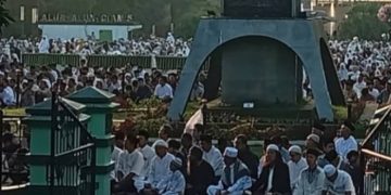 Pemkab Ciamis Gelar Shalat Idul Adha, Alun Alun Berubah Jadi Lautan Jamaah