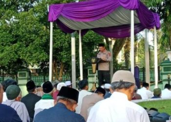 Kapolres Ciamis Pimpin Sambutan Idul Adha di Tengah Lautan Jamaah
