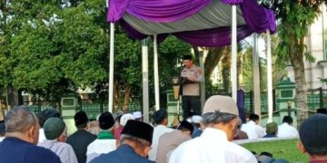 Kapolres Ciamis Pimpin Sambutan Idul Adha di Tengah Lautan Jamaah