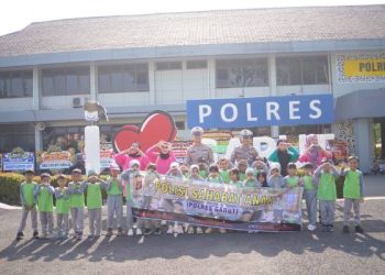 Satlantas Polres Garut Tanamkan Budaya Tertib Berlalu Lintas Sejak Dini Melalui Program Polisi Sahabat Anak