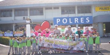 Satlantas Polres Garut Tanamkan Budaya Tertib Berlalu Lintas Sejak Dini Melalui Program Polisi Sahabat Anak