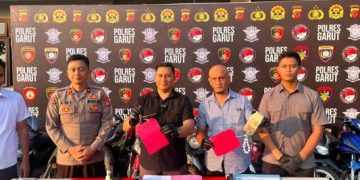 Pelaku Curanmor Berhasil Ditangkap Tim Sancang Polres Garut, Sebanyak 17 Sepeda Motor Berhasil Diamanka