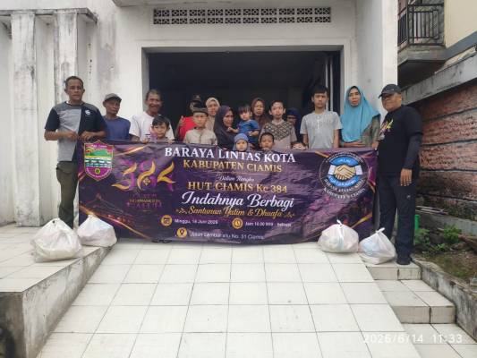 Di Hari Jadi Ciamis ke-384, BLK Tebar Kepedulian untuk Yatim dan Dhuafa, Enam Tahun Konsisten 10 Ribu Penerima Manfaat Telah Terbantu