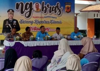 Ngobras di Banjarsari, Kapolres Ciamis Serukan Kebersamaan Jaga Kamtibmas