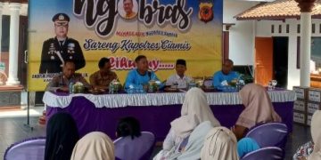 Ngobras di Banjarsari, Kapolres Ciamis Serukan Kebersamaan Jaga Kamtibmas