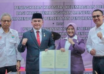 Disdukcapil dan TP Posyandu Ciamis Teken Komitmen Perkuat Tertib Adminduk untuk Kesejahteraan Warga