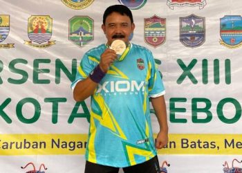 Tenis Meja Eselon Tambah Pundi Medali Ciamis, Dian Budiyana dan dr. Yoyo Raih Perunggu di PORSENITAS XIII