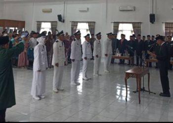Enam Kepala Desa PAW di Ciamis Resmi Dilantik, Bupati Minta Hindari Korupsi dan Jaga Kekompakan Perangkat Desa