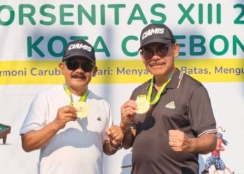 Tenis Lapangan Sumbang Emas, Kadisbudpora dan Asisten Setda Antar Ciamis Tambah Prestasi di PORSENITAS XIII 2026