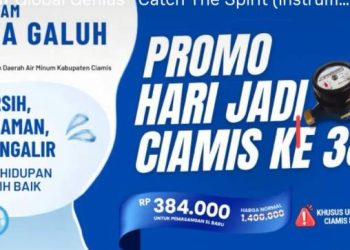 Sambut Hari Jadi Ciamis ke-384, Perumdam Tirta Galuh Berikan Promo Pemasangan Baru Rp384 Ribu