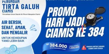 Sambut Hari Jadi Ciamis ke-384, Perumdam Tirta Galuh Berikan Promo Pemasangan Baru Rp384 Ribu