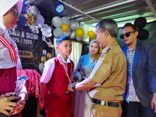 Pelepasan Siswa SDN Pangipasan, Pengawas Berpesan Jaga Nama Baik Almamater