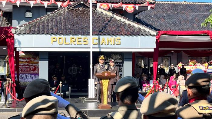 HUT Bhayangkara ke-80, Kapolres Ciamis Bacakan Amanat Presiden: Polri Semakin Dekat dengan Masyarakat