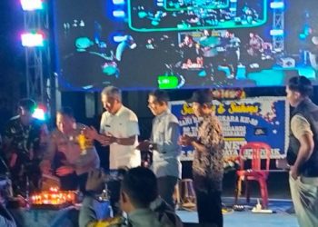 Kapolsek Pagaden Perkuat Sinergi Bersama Forkopimcam Pada  Malam Keakrban  HUT Bhayangkara  80