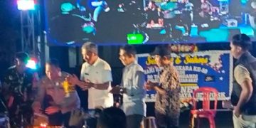 Kapolsek Pagaden Perkuat Sinergi Bersama Forkopimcam Pada  Malam Keakrban  HUT Bhayangkara  80