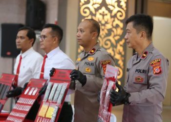 Polres Garut Menggelar Konferensi Pers Pengungkapan Kasus Tindak Pidana Penyalahgunaan Narkotika, Psikotropika, dan Obat-obatan Tertentu