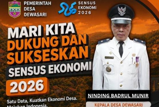 Dukung Sensus Ekonomi 2026, Pemdes Dewasari Ajak Warga Berikan Data yang Akurat