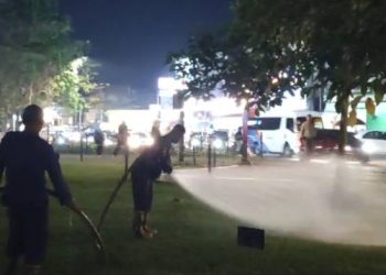 Damkar Ciamis Turun ke Alun-alun di Malam Minggu, Ternyata Bukan Padamkan Kebakaran