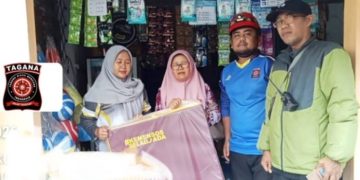 Dinsos Ciamis Bergerak Cepat, TAGANA Salurkan Bantuan Darurat bagi Korban Kebakaran Jalan Cipto
