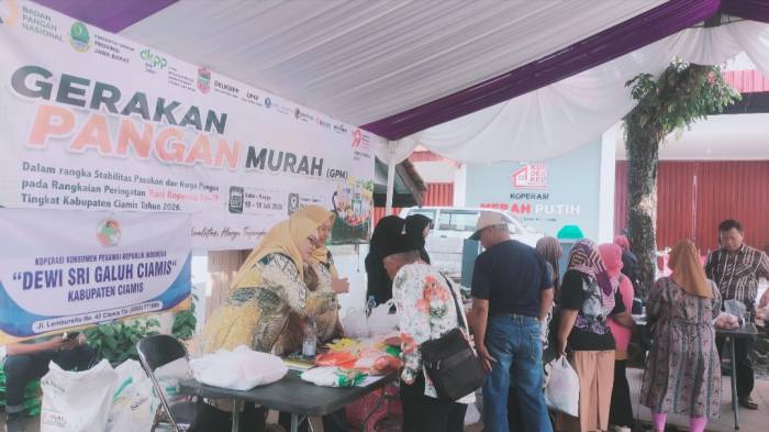Gerakan Pangan Murah Diserbu Warga, HUT ke-79 Koperasi Ciamis Jadi Ajang Stabilkan Harga dan Bangkitkan UMKM