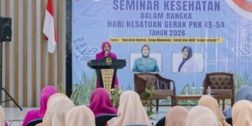 HKG PKK ke-54, Ketua TP PKK Ciamis Kampanyekan Gaya Hidup Sehat bagi Perempuan