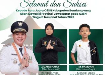 Empat Siswa Asal Kabupaten Bandung Wakili Jabar  di O2SN 2026 Tingkat Nasional