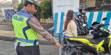 Satlantas Polres Garut Rutin Tertibkan Pengguna Knalpot Tidak Sesuai Spesifikasi Teknis