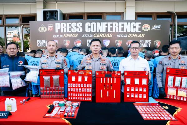 20 Kasus Narkotika, Psikotropika dan Obat Tertentu, 28 Tersangka Berhasil Diamankan Polres Garut