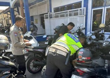 40 Knalpot Brong Motor Roda Dua Yang Digunakan Pelajar Berhasil Diamankan Polsek Tarogong Kidul