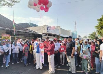 Jalan Sehat Warnai Puncak HUT RI ke-81 Kelurahan Ciamis