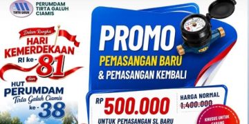 Promo HUT ke-38, PERUMDAM Tirta Galuh Ciamis Beri Diskon Besar Sambungan Baru Air Bersih
