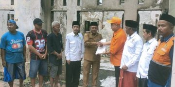 BAZNAS Ciamis Salurkan Bantuan untuk 4 Keluarga  Korban Kebakaran di Margaharja